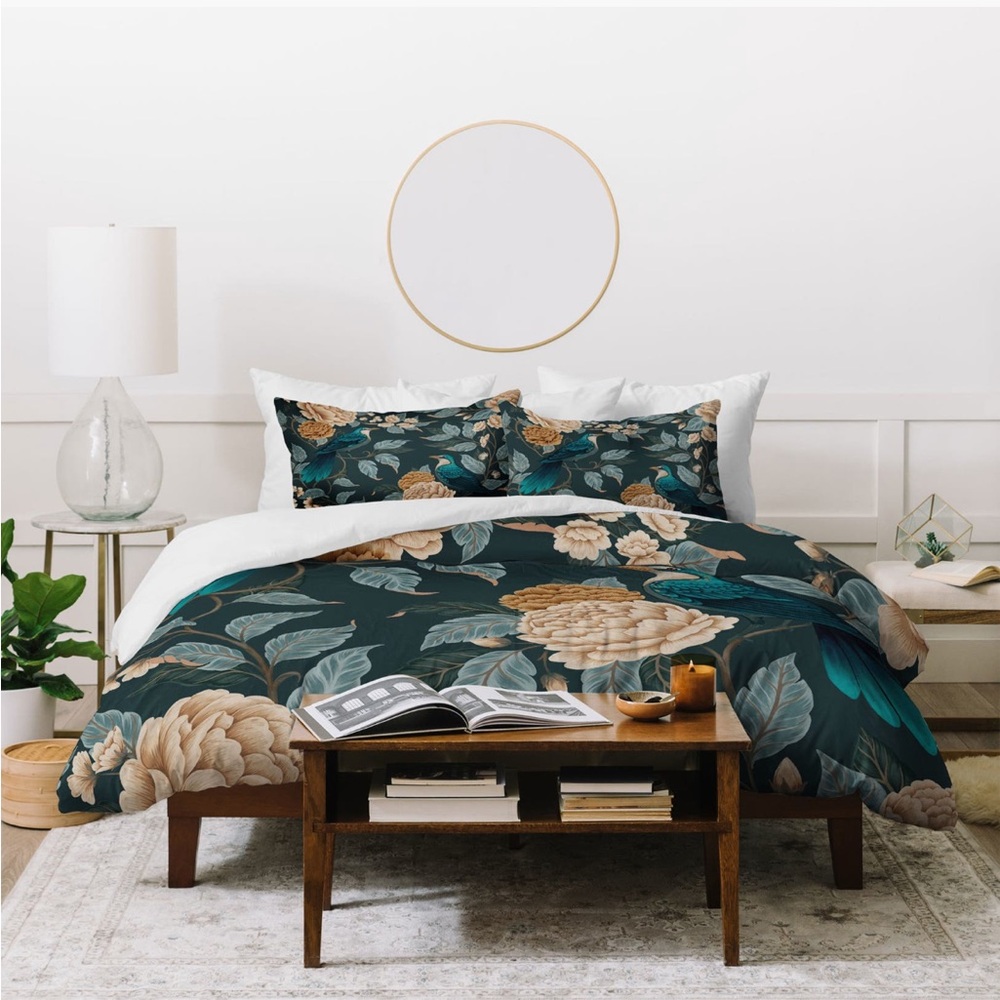 NWOT DENY DESIGN Duvet Covet & Shams Queen Size